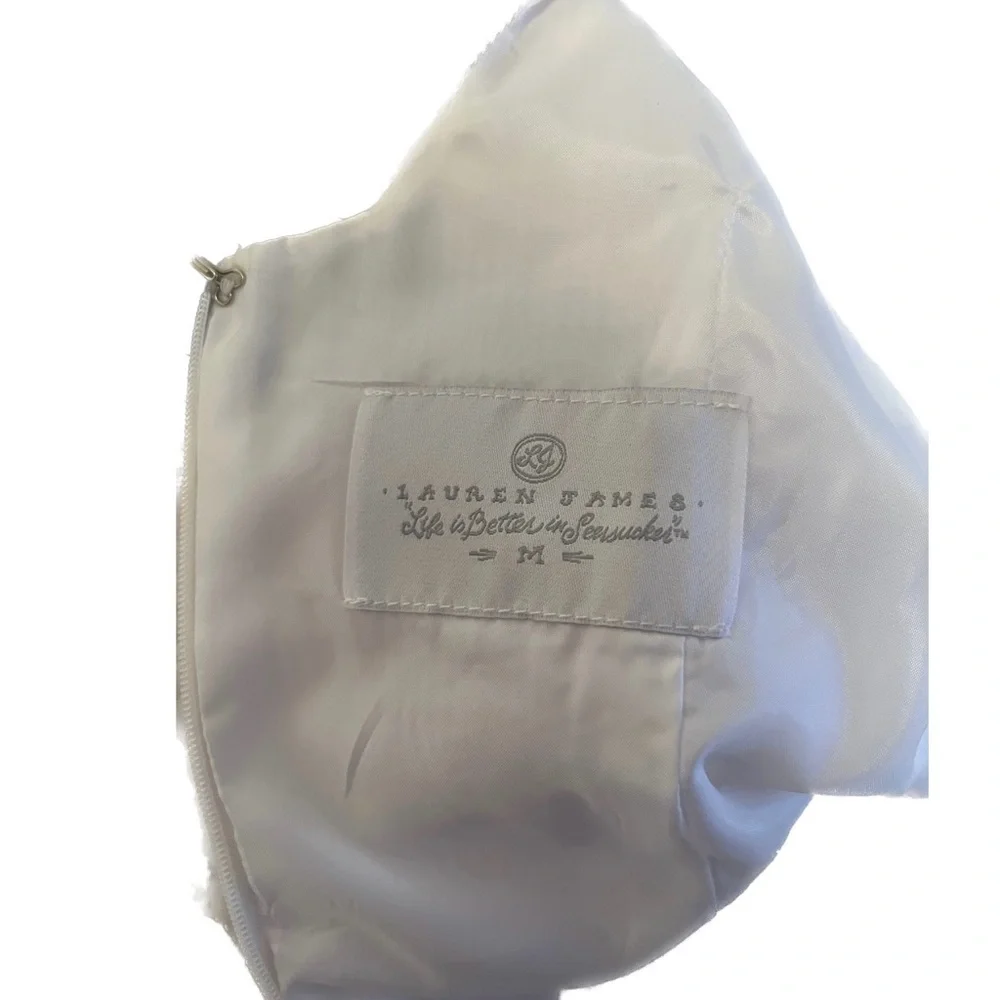 NWT lauren james mini dress lightweight elegant classy high neck open back - Picture 4 of 5